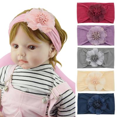 Mesh Sunflower Nylon Headgear Baby Hair Accessories Children'S Headband Infant Soft Headband Stockings Headband