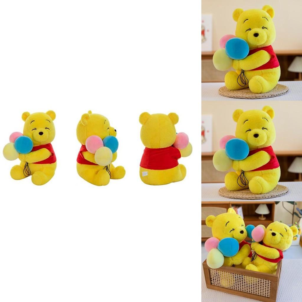 Adorable Balloon Winnie The Pooh Plush Toy Cute Bear Sitting Doll Pillow For Kids