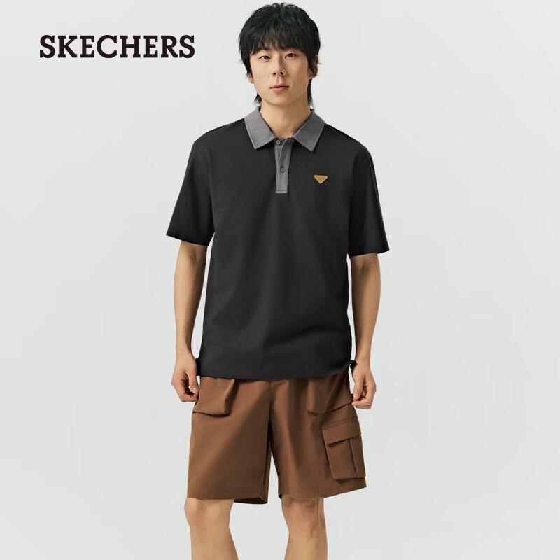 Skechers Men s Summer Loose Knit Polo Shirt L226M005 XL