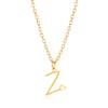 Gold Heart Alphabet Jewelry Necklace With O Chain For Female Fashion Accessory
