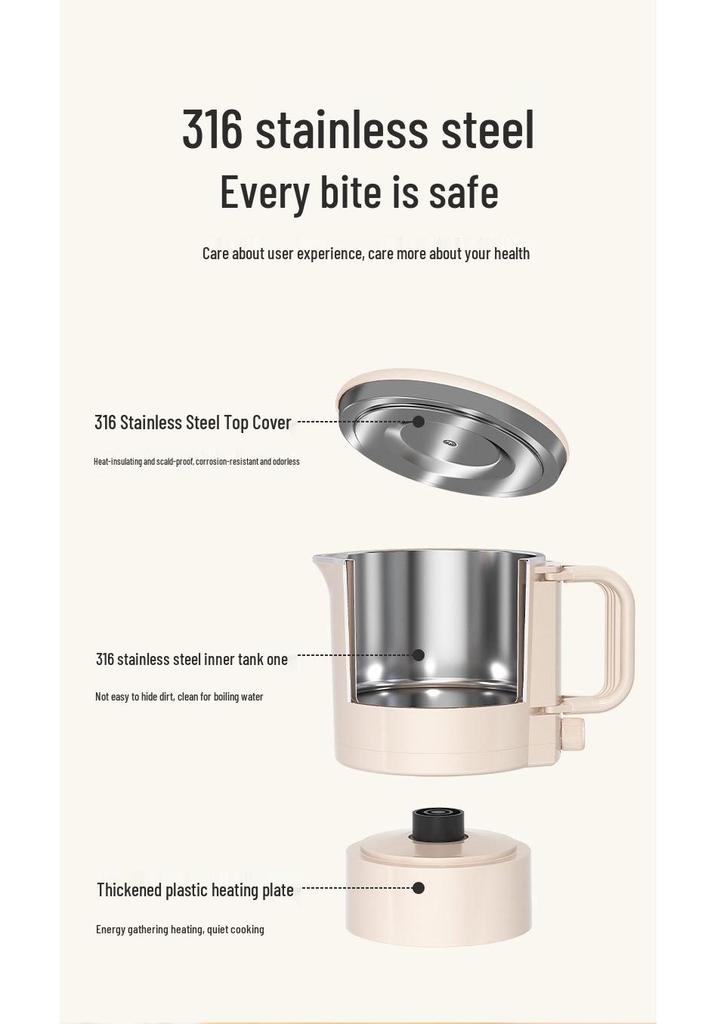 In Stock Portable Foldable Electric Kettle - Mini Travel & Outdoor Insulated Water Boiler
