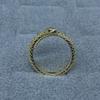 Spirit Snake Ring Women's Simple Niche Fashion Personality Open Index Finger Ring Versatile Temperament Green Diamond Snake Ring Jewelry