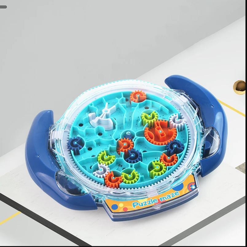 Creative 3D Puzzle Funny Gear Labyrinth Disk Gear Balance Ball Maze Wheel Dish Iq Puzzle Educational Abs Toys For Kids