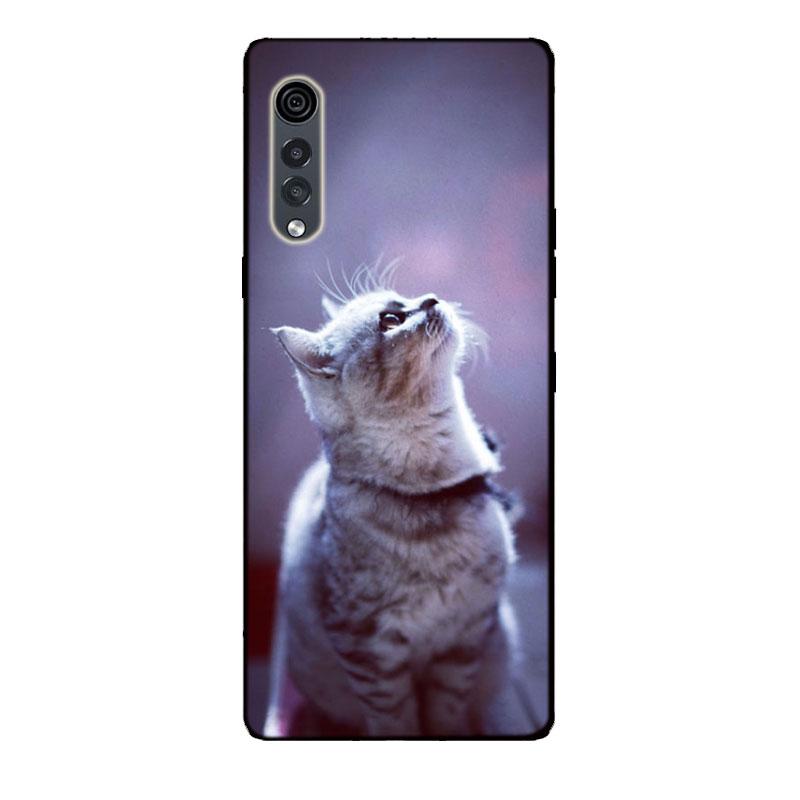 Etui do LG Velvet Czarny Zderzak Silikonowe TPU Miękkie Pokrowiec na Telefon Do LG Velvet 5G LM-G900 Etui Kreskówka Funda Do Etui LG Velvet