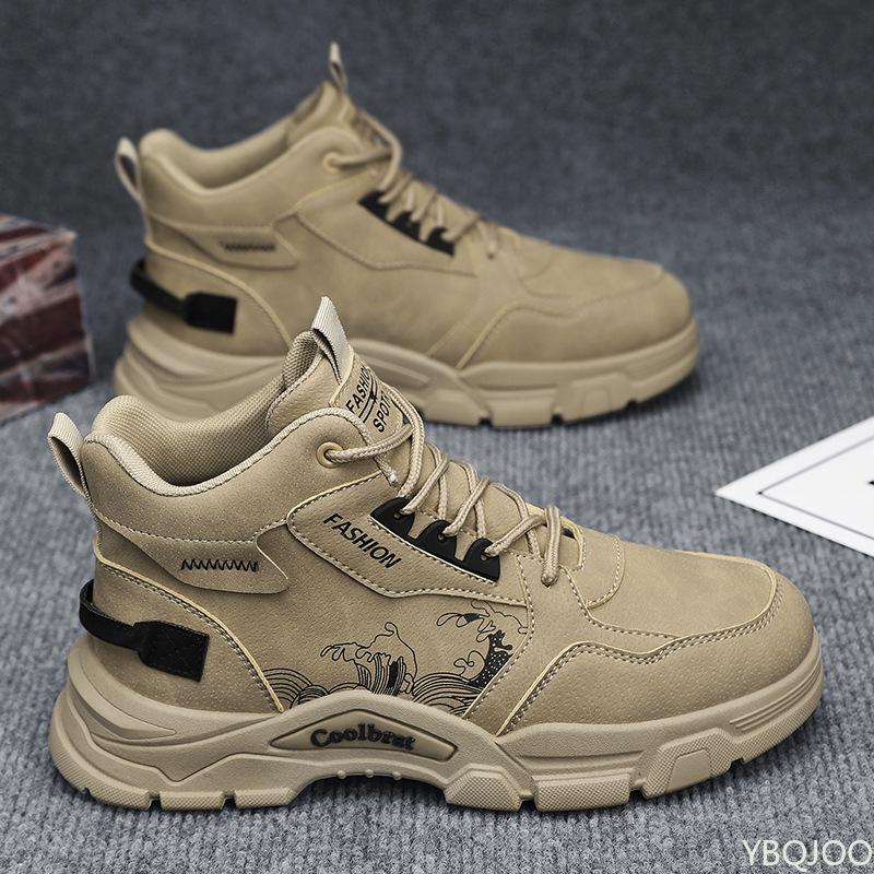 

Рабочая обувь Мужская обувь Весна Осень Новая Водонепроницаемая Противоскользящая Спортивная Походная Износостойкая Повседневная Спортивная Вулканизированная Мужская обувь 39 хаки