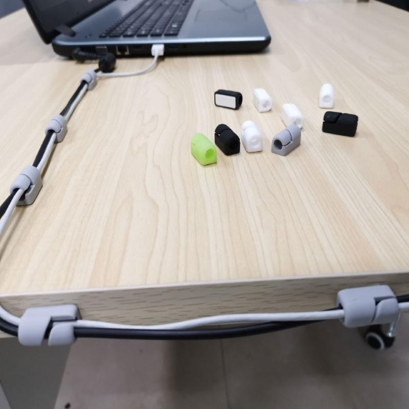5Pcs Cable Clip Cord Organizers Holder Cable Management Charger Wire Holder Clip for Desk Home Office Car Cubicle