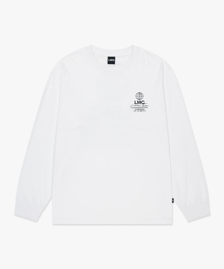 LMC Signature Combo Long Slv Tee White