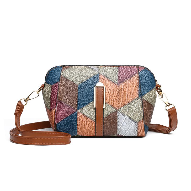 

2025 Autumn Fashion: Women s Retro Crossbody & Shoulder Bag - Trendy Niche Design, Small Square Style коричневый