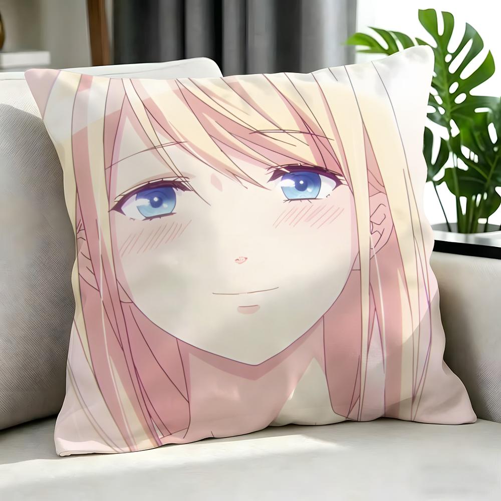 anime Smile Down the Runway Cushion Cover Cushion Cover Set Pcs x x x Pillowcase Decorative Sofa Home Decor