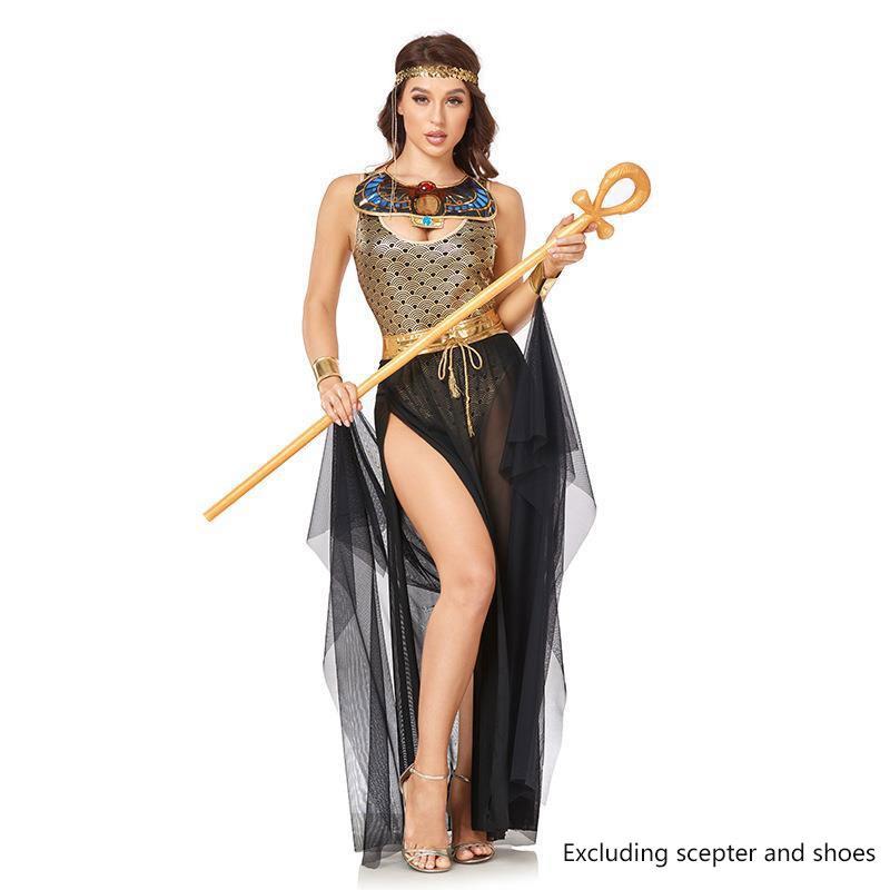 Costume Halloween Cosplay Cos Ancient Greek Egyptian Goddess Role Playing Woman