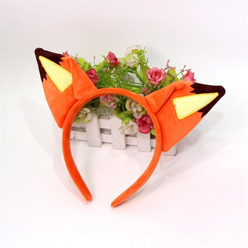 Adjustable Foxes Ear Hair Accessory Soft Elastic Headband Hair Decoration For Cosplay Enthusiasts Family Costume Fun