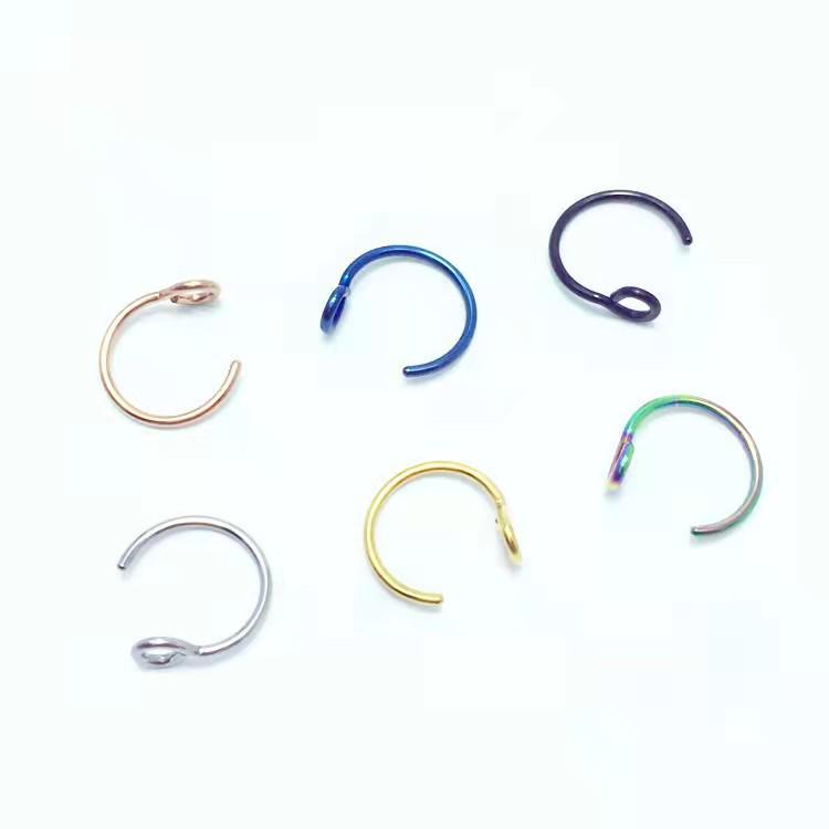 Versatile Stainless Steel Nose, Lip, and Ear Studs: Wear with or Without Piercings