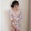 Sexy Underwear, Sexy Long-sleeved Hollow Hip Skirt, Women's Transparent Passion, Free Net Clothes