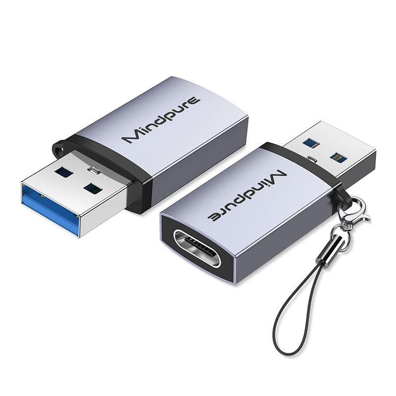 

MINDPURE USB 3.2 Gen2/Type-C Mini Converter OTG Adapter with Anti-Loss Lanyard B