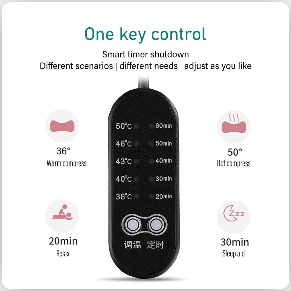 USB Heated Wormwood Sleeping Eye Mask Ultra Soft Skin-Friendly Eye Patch USB Temperature Control Silk Warm Treatment