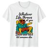 Whatever Life Throws At You T Shirt Duck Lover Animal Humor Vintage Washed Designer Clothes Casual Soft Comfortable Stylish