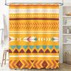 Stylish Geometric Pattern Shower Curtain for Bathroom Decor Modern Abstract Design Waterproof Fabric with Hook Rings Set 72x84in