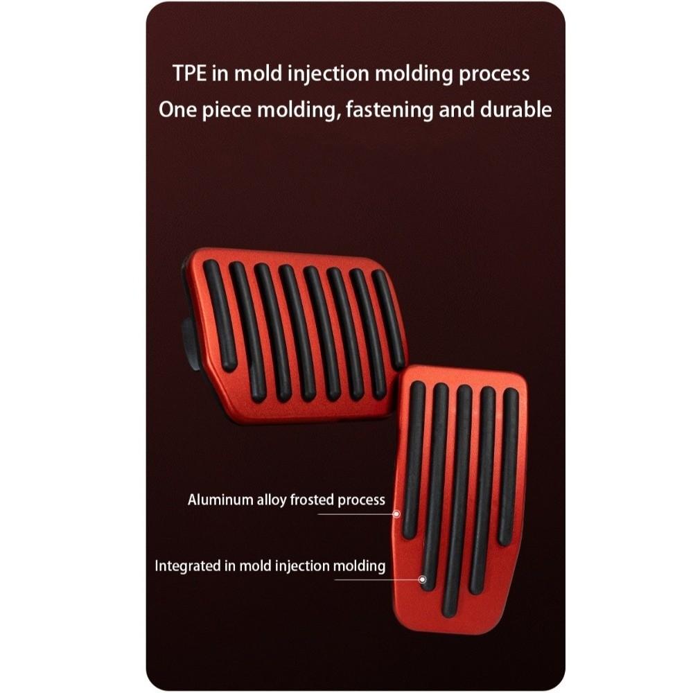 2Pcs Foot Pedal Upgrade Foot Pedal Pads Performance Aluminum Mats Accessories for Model3/Y
