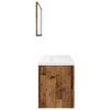 3 Piece Bathroom Furniture Set Rustic Wood Look Particleboard