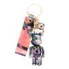Bear Cute Gradient Acrylic Key Chain Car Pendant Bag Couple Creative Crystal