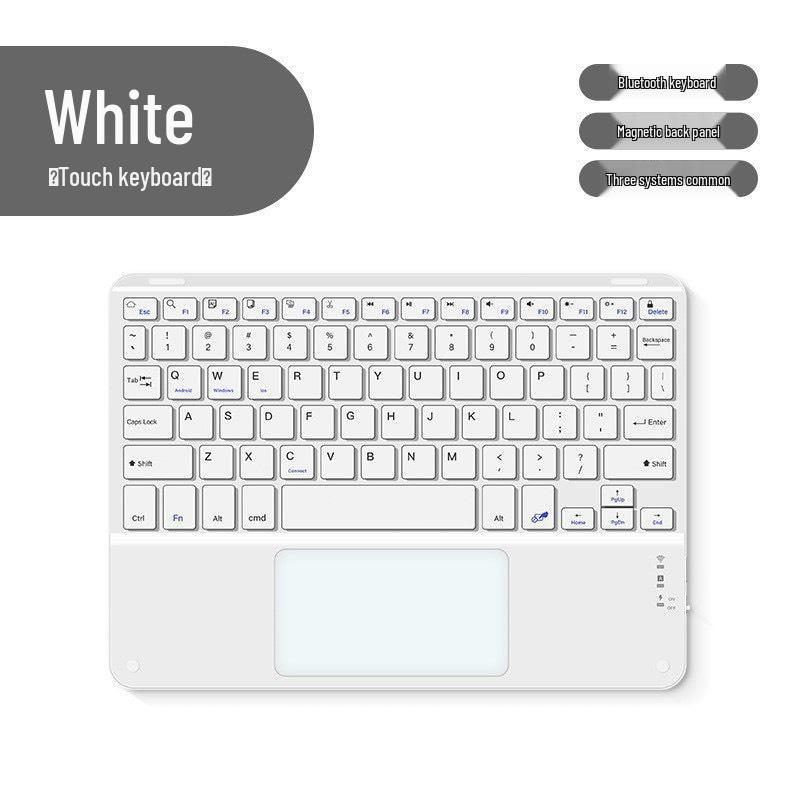 iPad Touch Bluetooth Rechargeable Magnetic Keyboard for Huawei Xiaomi Tablets and Phones