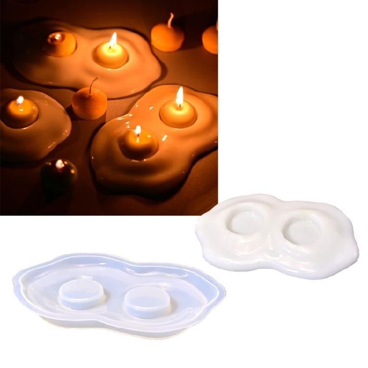 Multifuntional Silicone Mold Eggs Shape Easy Releasing Molds Silicone Texture for Candle Making and Artistic Home Decors