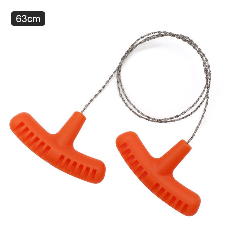 Stainless Steel Multi-Purpose Pocket Wire Saw for Outdoor Survival and Camping