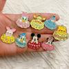 10pcs Cartoon Mickey Mouse Decorations Cute Alloy Pendant Anime Figures Children's DIY Creative Fashion Jewelry Accessories Gift