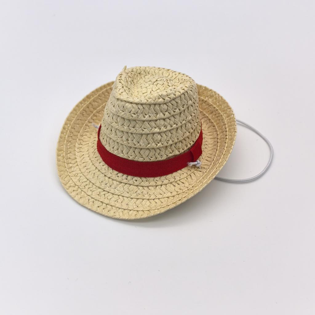 Straw top hat pet hat summer cat sunscreen straw hat toy accessories mini pet jazz hat