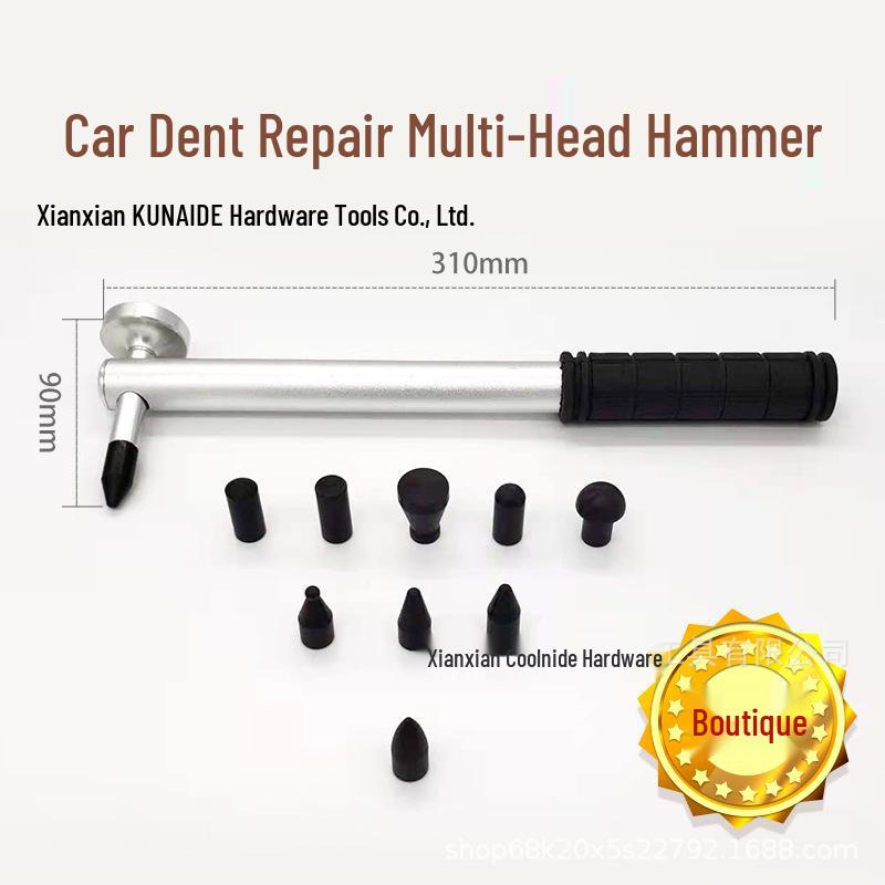 

Non-Marking Car Dent Repair Hammer Tool for Paintless Leveling Short Aluminum Hammer