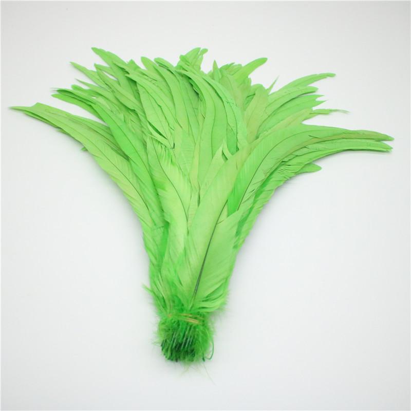 50pcs/lot Rooster Tail Feathers for Crafts 25-40cm/10-16inch Carnival Home for Dancers Diy Plume