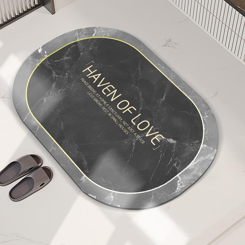 Diatom mud absorbent mat, bathroom floor mat, bathroom floor mat, door non-slip mat, diatomaceous earth mat, absorbent foot mat