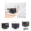 Batterypowered Lcd Weather Clock With Time And Temperature Display For Living Room