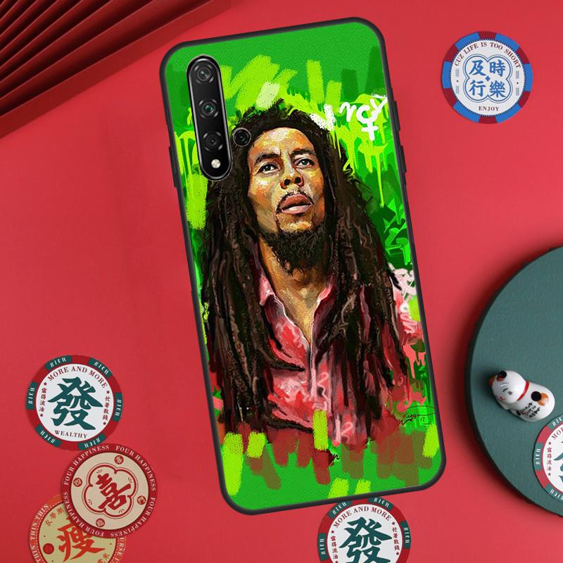 Reggae Bob Marley For Huawei Nova 12s 12i 7i 8i 11i Y73 Y70 Y90 Y60 Y72 Y61 Y91 9 10 SE P30 Pro P40 Lite Case