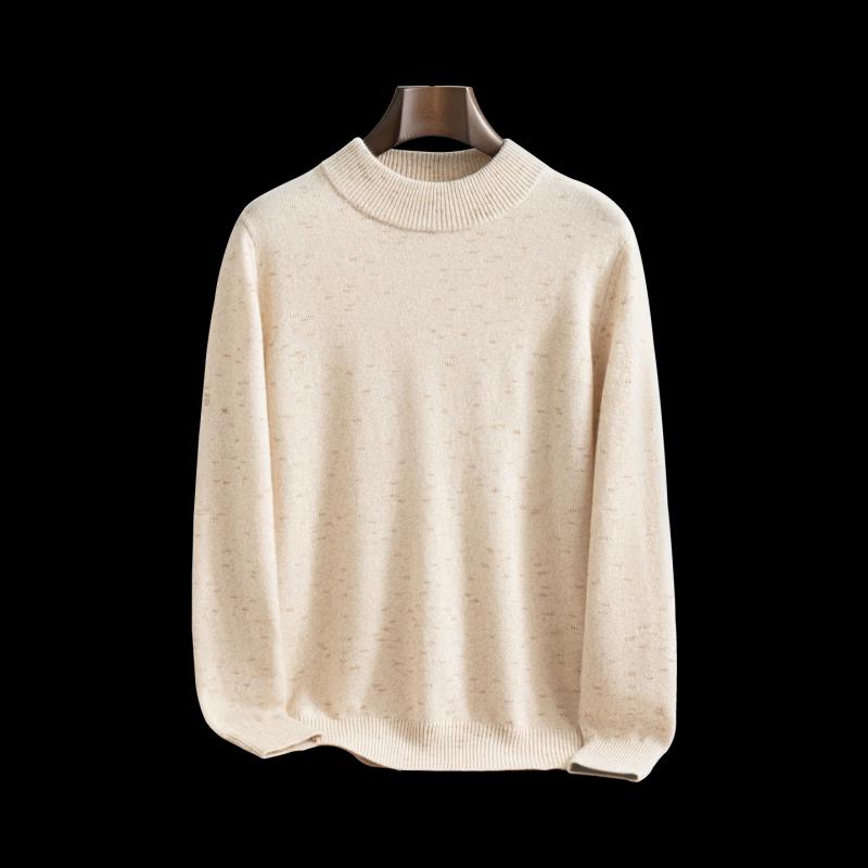 Pierre Cardin Men's 100% Cashmere Half-High Neck Sweater