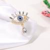 Decoration Devil Eye Brooch Pin Hollow Out Banquet Clothes Pin Unique Luxury Badge Pin  Gifts