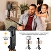 K&F CONCEPT Portable Extendable Selfie Stick Tripod Aluminum Alloy 1/4” Screw 2kg Load Capacity with Phone Holder Remote Shutter