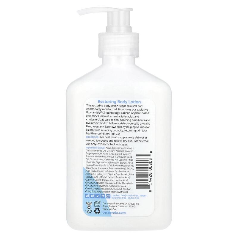Restoring Body Lotion, Fragrance-Free, 12 fl oz (354 ml)