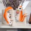 Pack of 2 Cute Squirrels Hanging Figurines Planter Hangers Resins Animal Statues for Indoor and Outdoor Decoration