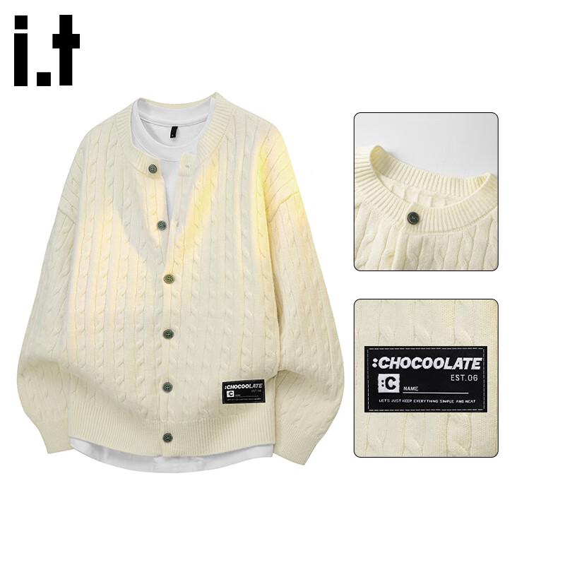

Men s Cable Knit Cardigan Sweater M