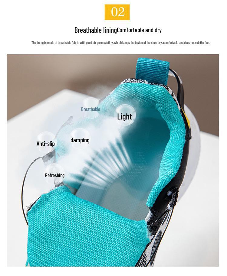 2025 Autumn/Winter Kids' Basketball & Running Shoes - Soft Sole, Breathable, Casual Sneakers for Boys & Girls