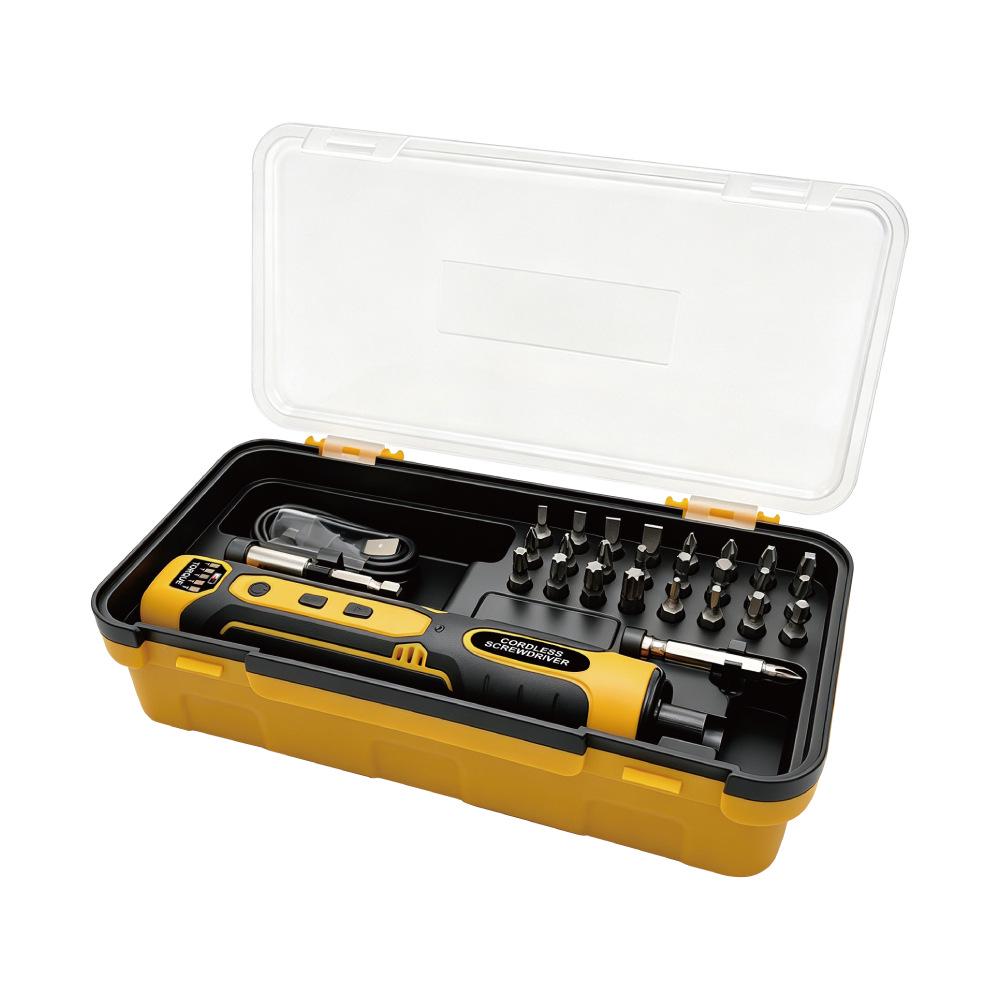 Rechargeable Lithium Battery Electric Screwdriver Set - Manual & Automatic Modes for Household Maintenance