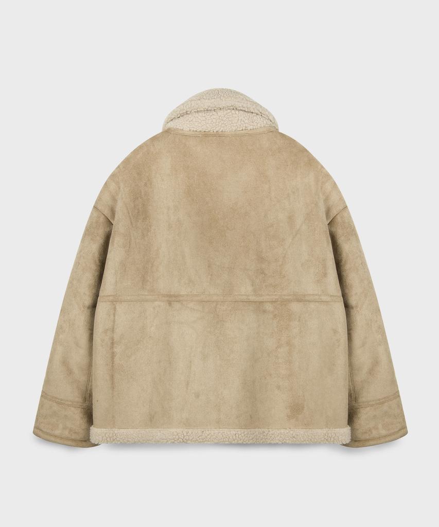 Place Studio Reversible Suede Oversized Shearling Shearling Jacket Jumper