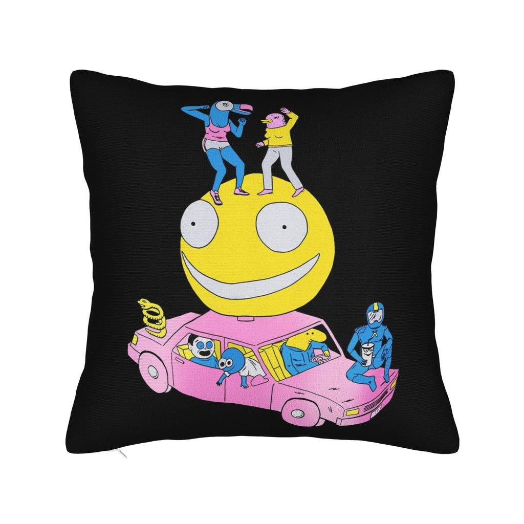 Smiling Friends Cartoon Printed Pillowcases Cushion Cover Pillow Covers New Style Home Decorations Zipper Multi-Size