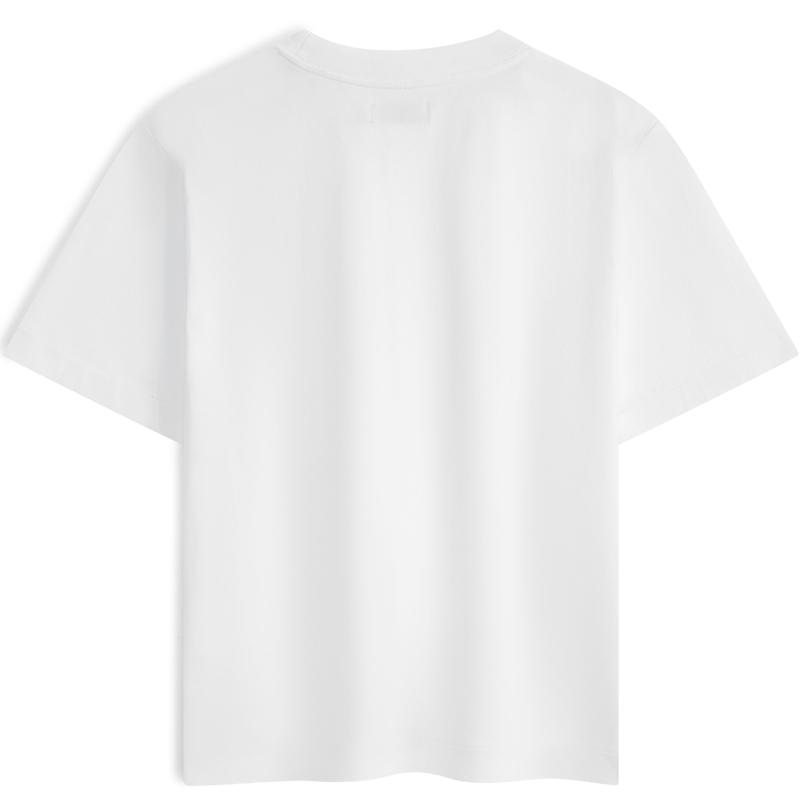Calvin Klein Logo Bomull Slim Fit Pustende Kort Ermet T-skjorte Dame Topper Lys Hvit 40WH113-YAA