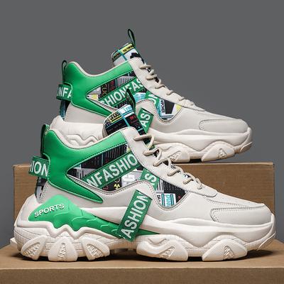 High-top Shoes Autumn New Platform Sports Students Basketball Training Non-slip Wear-resistant Casual Sports Shoes