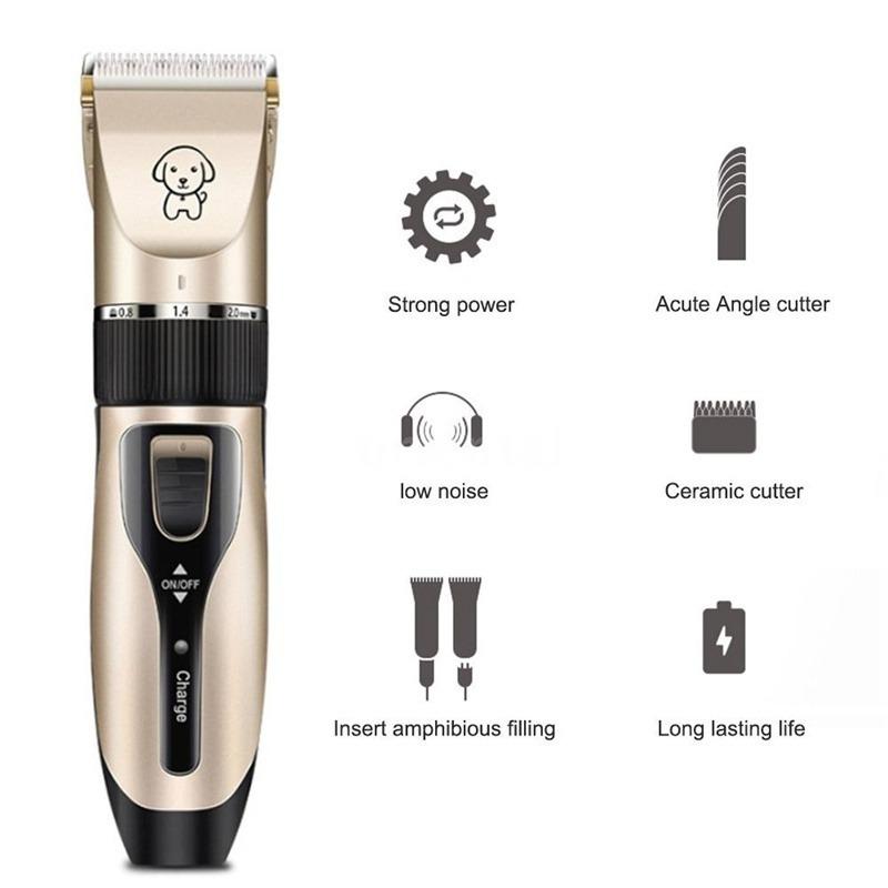 Clipper Shaving Tool Electric Pet Grooming Hair Trimmer USB Pet Hair Cutter Dog Cat Rabbit Hair