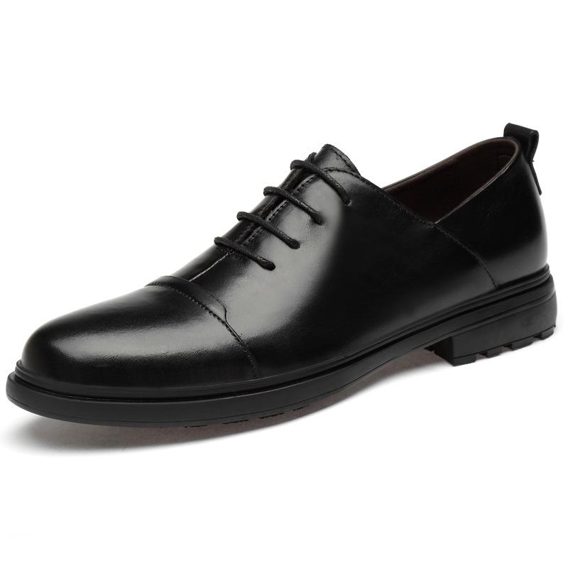 Men s All-Season Embossed Crocodile Pattern Leather Lace-up Shoes 35