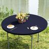 Elastic Stain-Resistant Tablecloth Diameter 48/60in Table Protector Soft Round Table Cover  Banquet