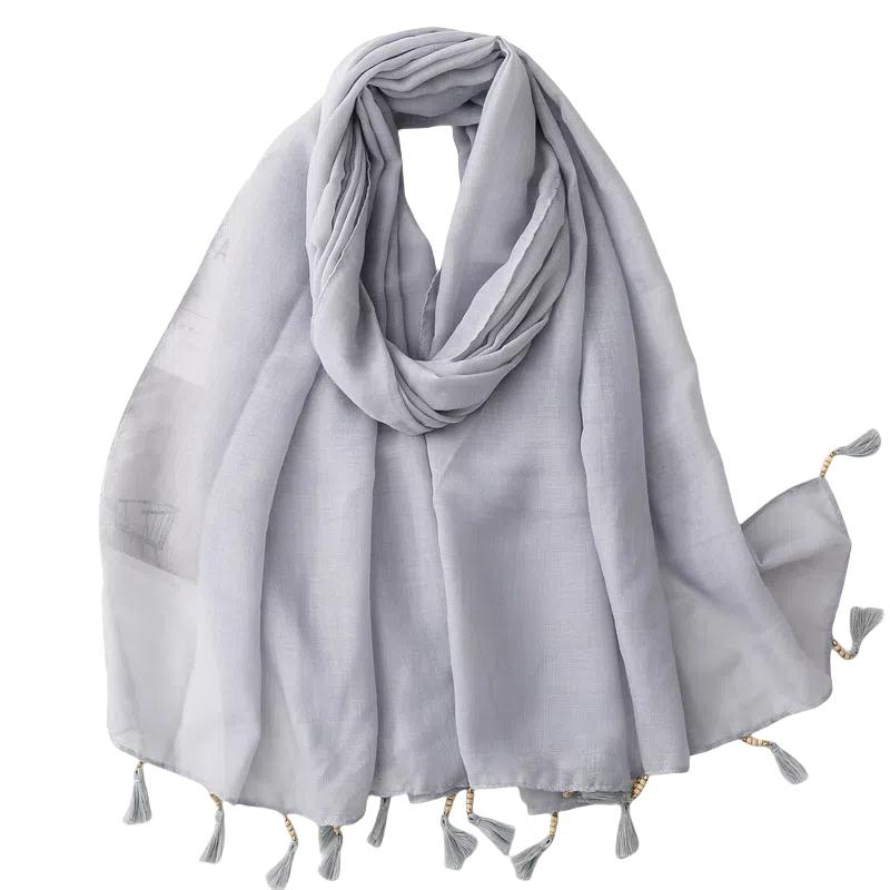 Lightweight Women's Sunshade Scarves,cotton and Linen Air Conditioning Sun Protection Beach Scarves Summer Shawl